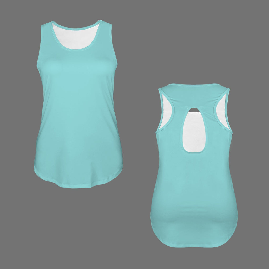 Racer Back Tank Blue