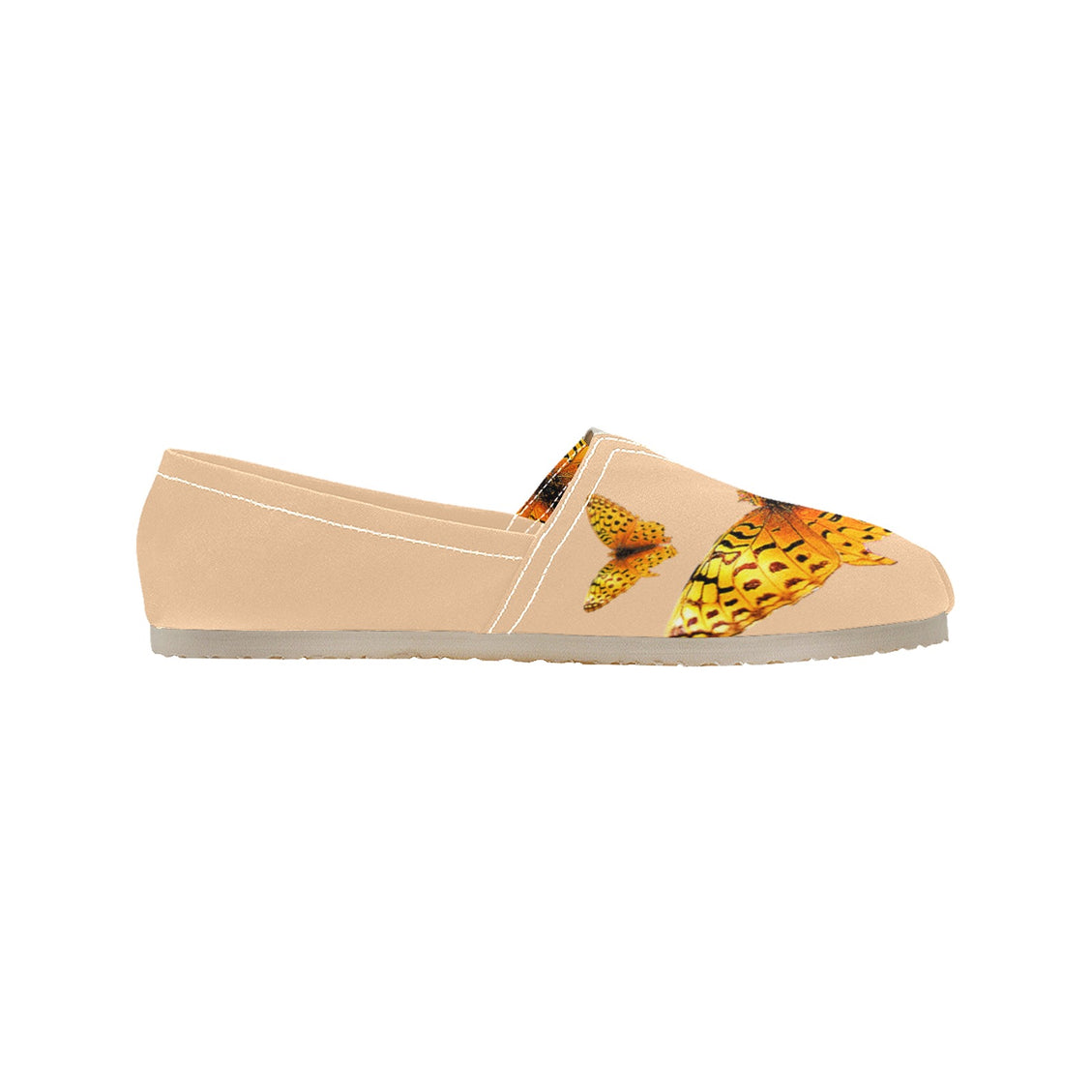 Espadrilles Canvas Butterflies Tangerine