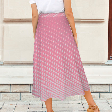 Tie Waist Wrap Skirt Pink Sunrise Ombre