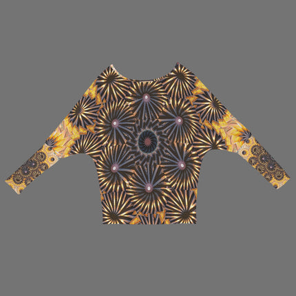 Batwing Long Sleeve Top Rusty Truck Medallion