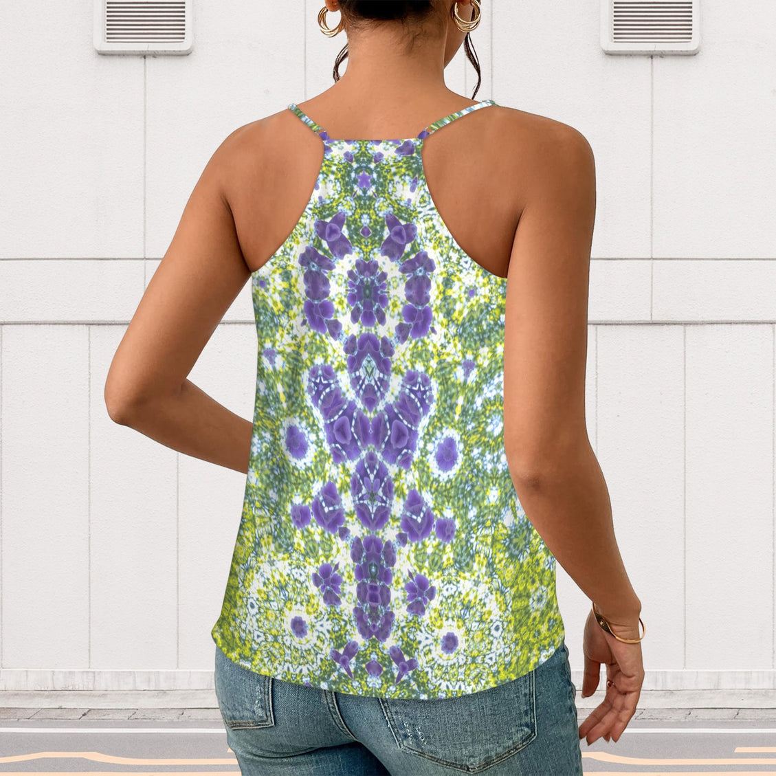 V Neck Cami Foxglove