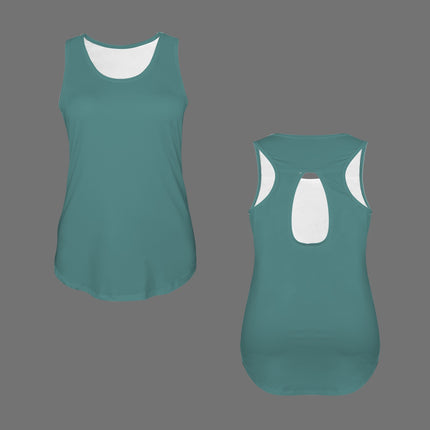 Racer Back Tank Teal