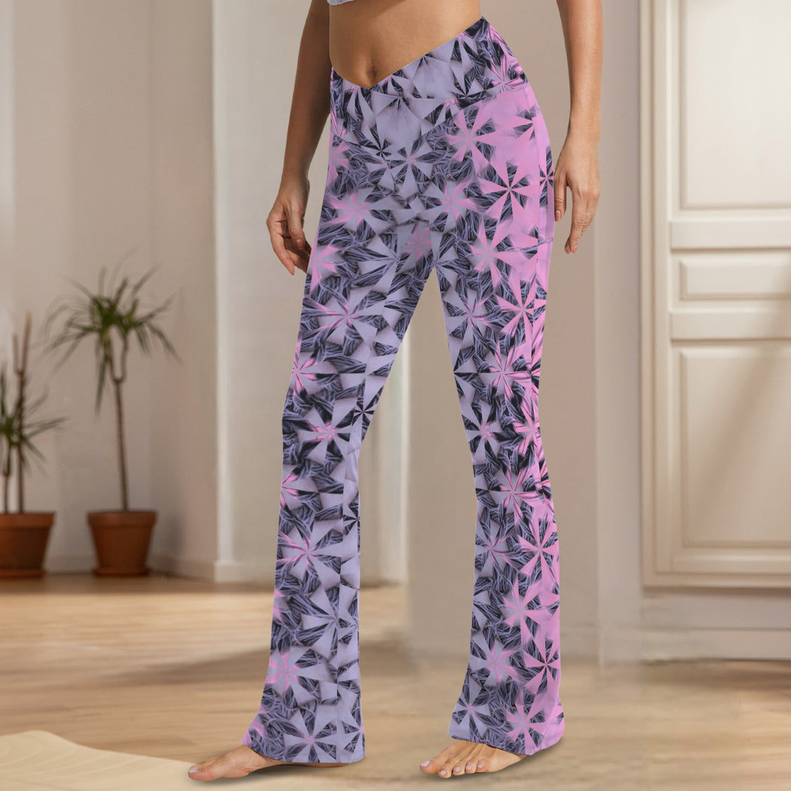 Flare Leggings Frosty Summerville Sunset Lavendar