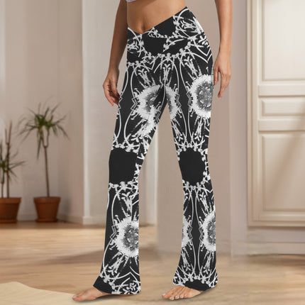 Flare Leggings Frosty Reeds Black & White