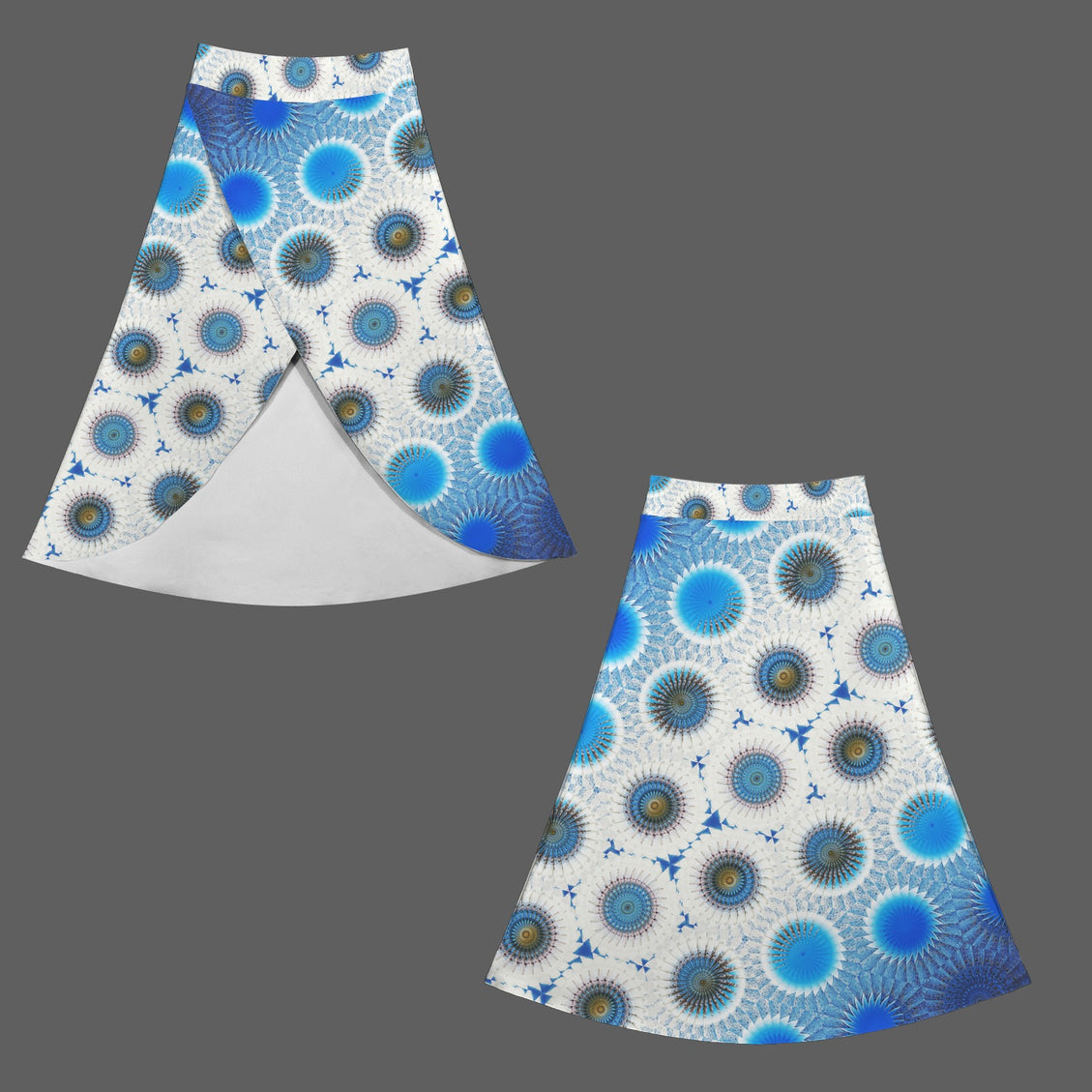 Skort Old Blue Car Blue White Geometric