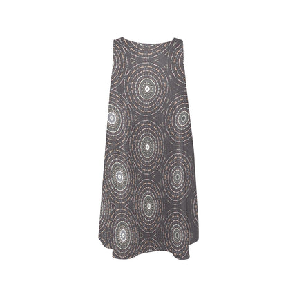 Tank Dress Charcoal Geometric