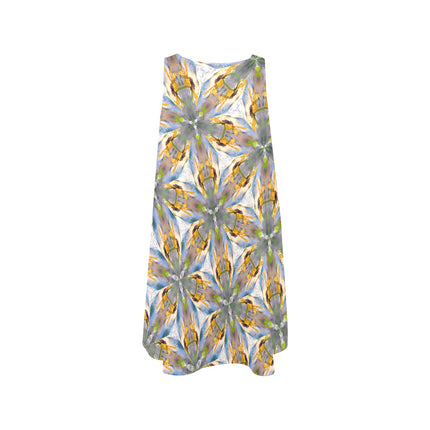 Tank Dress Sunflower Lakeside Sunset Geometric