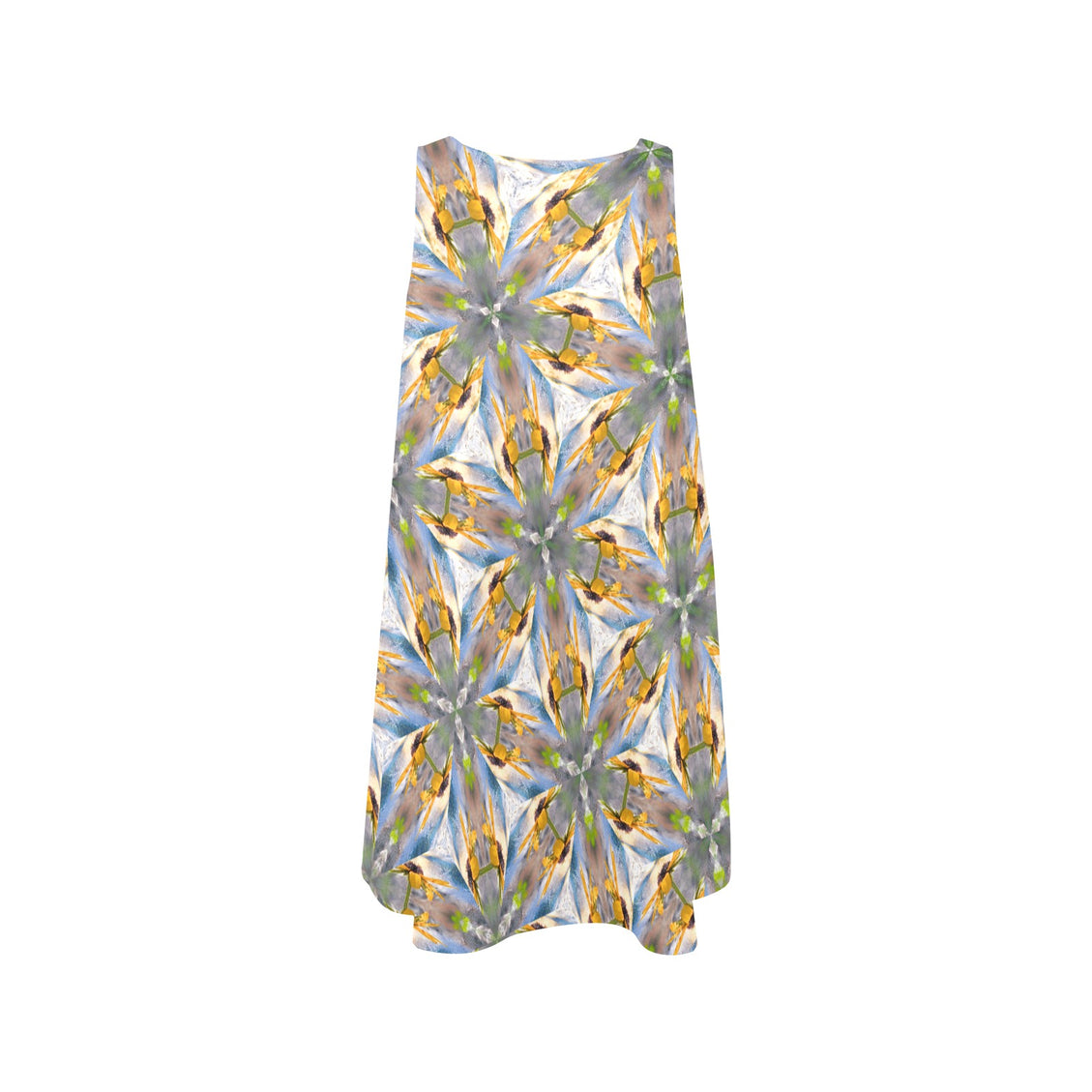 Tank Dress Sunflower Lakeside Sunset Geometric