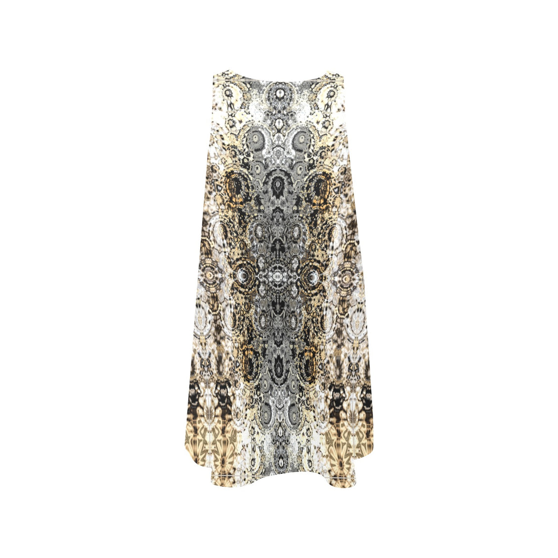 Tank Dress Shimmering Feathers