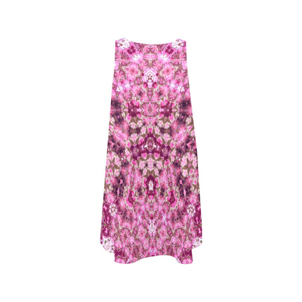 Tank Dress Milkweed in Bloom Pink Abstract