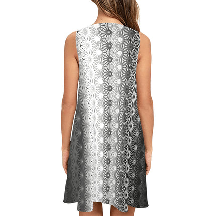 Tank Dress Black and White Geometric