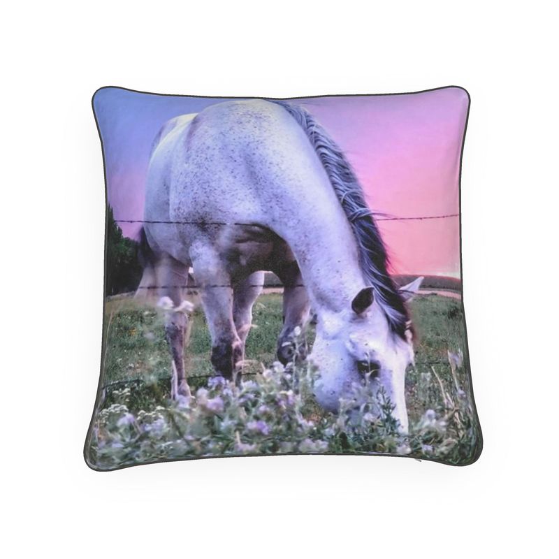 Horse at Sunset Pillow