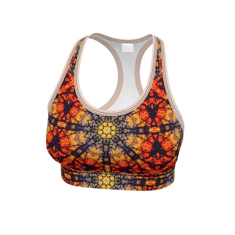 Sunflower Sunset Sports Bra