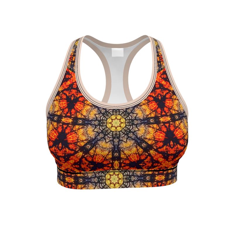 Sunflower Sunset Sports Bra