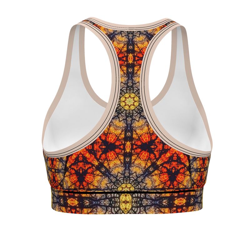 Sunflower Sunset Sports Bra