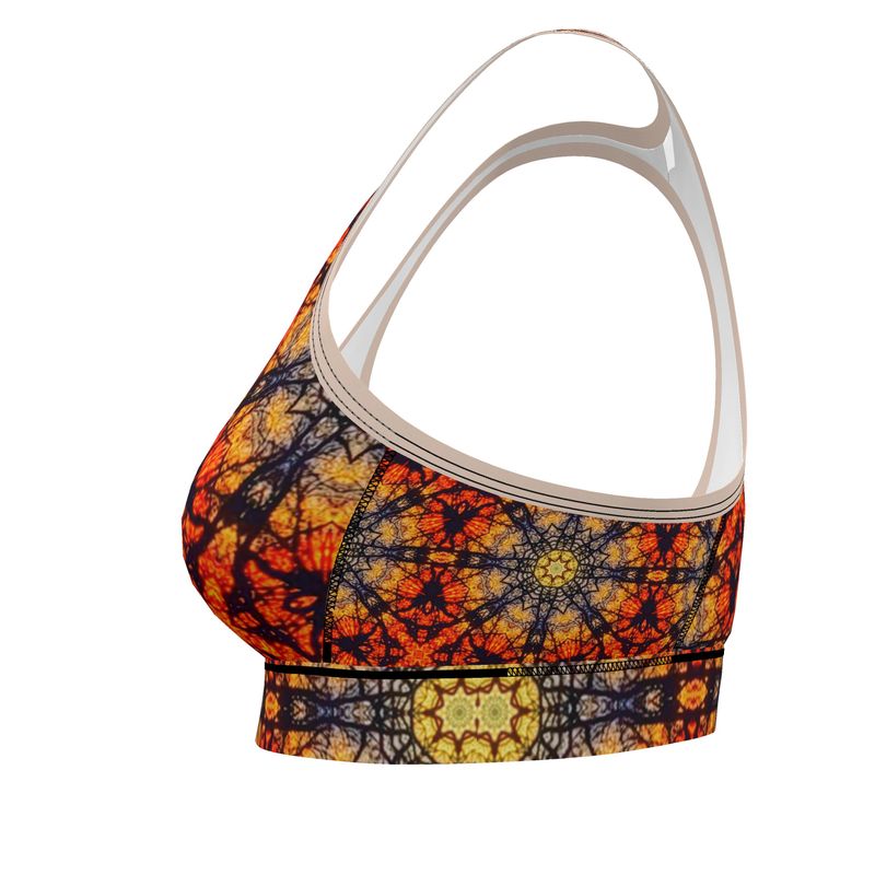 Sunflower Sunset Sports Bra