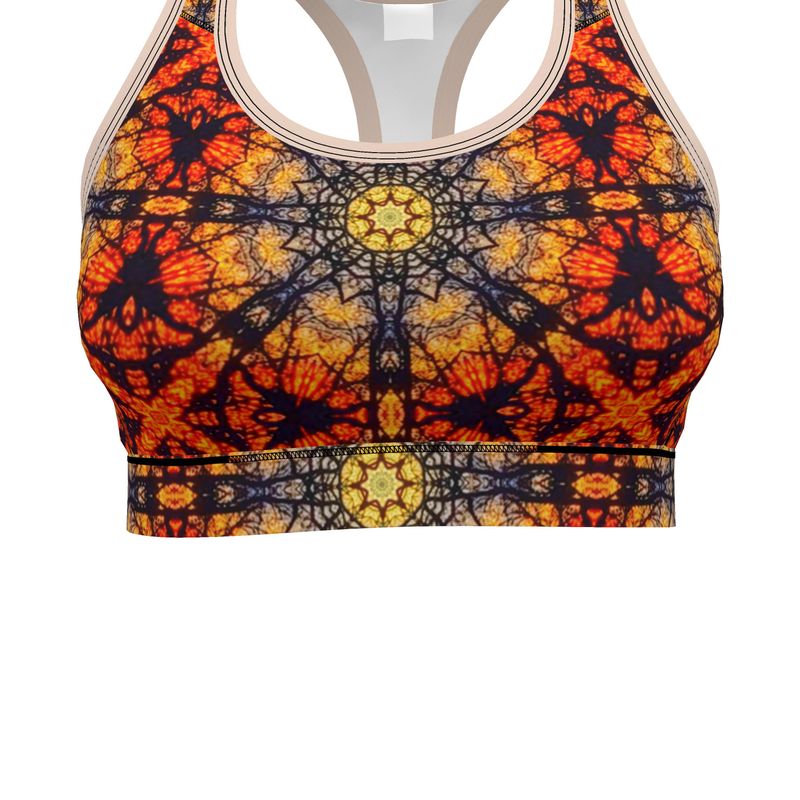 Sunflower Sunset Sports Bra