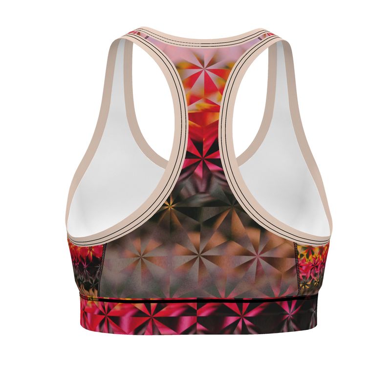 Wildflowers at Sunset Sports Bra