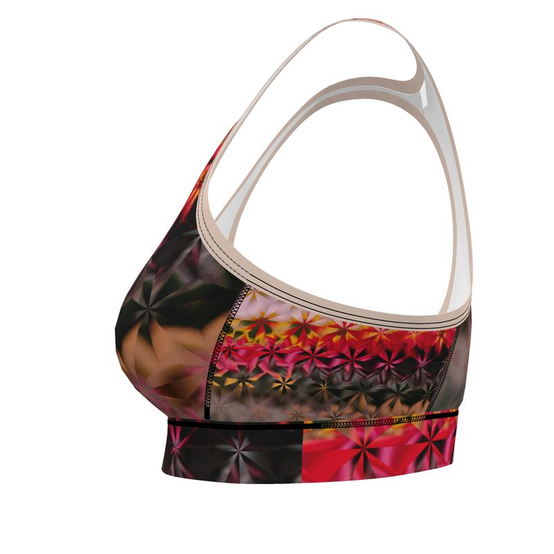 Wildflowers at Sunset Sports Bra