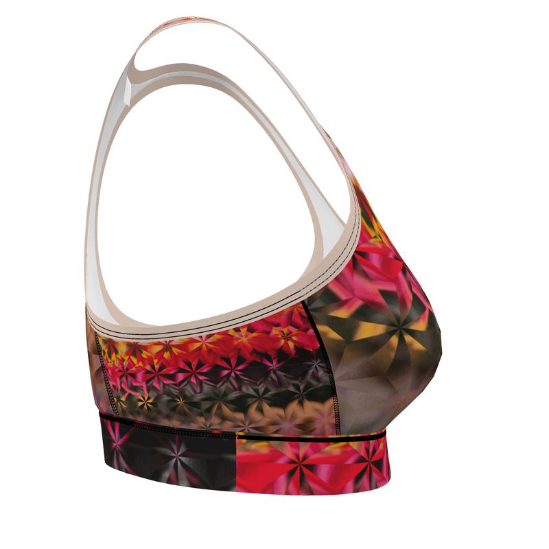 Wildflowers at Sunset Sports Bra