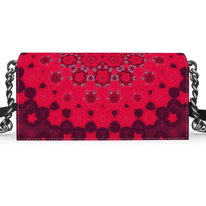 Kenway Evening Bag Hollyhocks Geometric