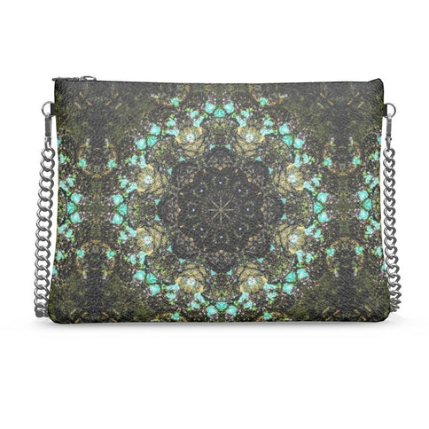 Crossbody Bag Blue Algae Medallion