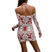 Load image into Gallery viewer, Buffalo Berries Women&#39;s Halter Lace-up Dress
