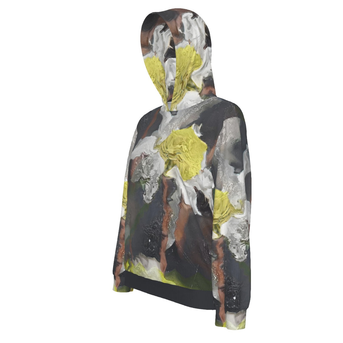 All-Over Print Women's Slim Hoodless Pullover Hoodie Daisy