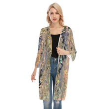 Load image into Gallery viewer, Icy Sunset Women&#39;s V-neck Mesh Cardigan
