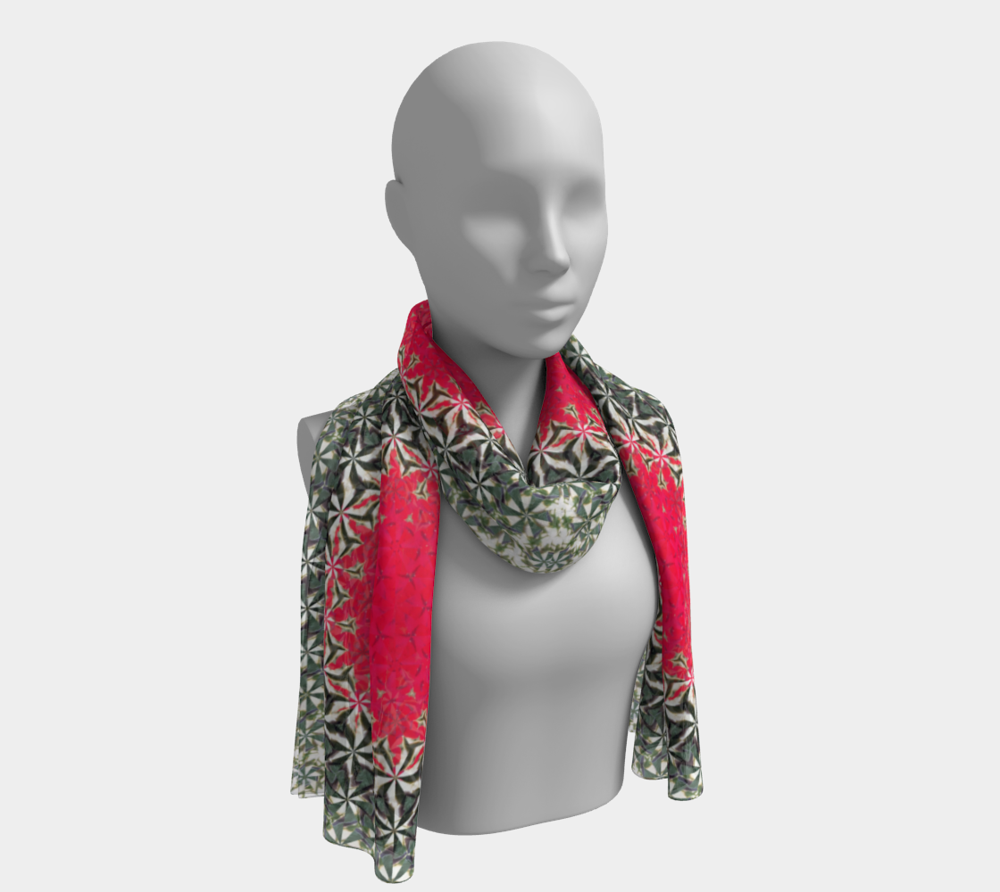 Hollyhocks Long Scarf