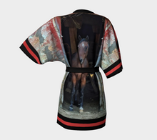 Load image into Gallery viewer, Horse in Red Barn by JVH Kimono
