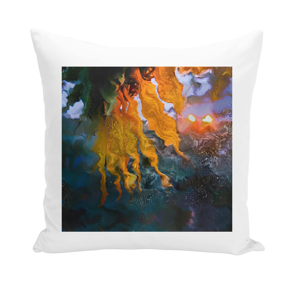 Sunflower in Headlights Throw Pillows