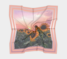 Load image into Gallery viewer, Sunflowers Pretty in Pink Sunset Apricot Stripe
