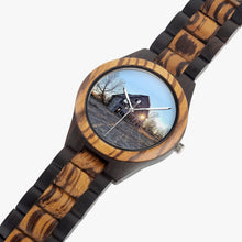 Load image into Gallery viewer, Wood Watch Indian Ebony Winking Barn by JVH
